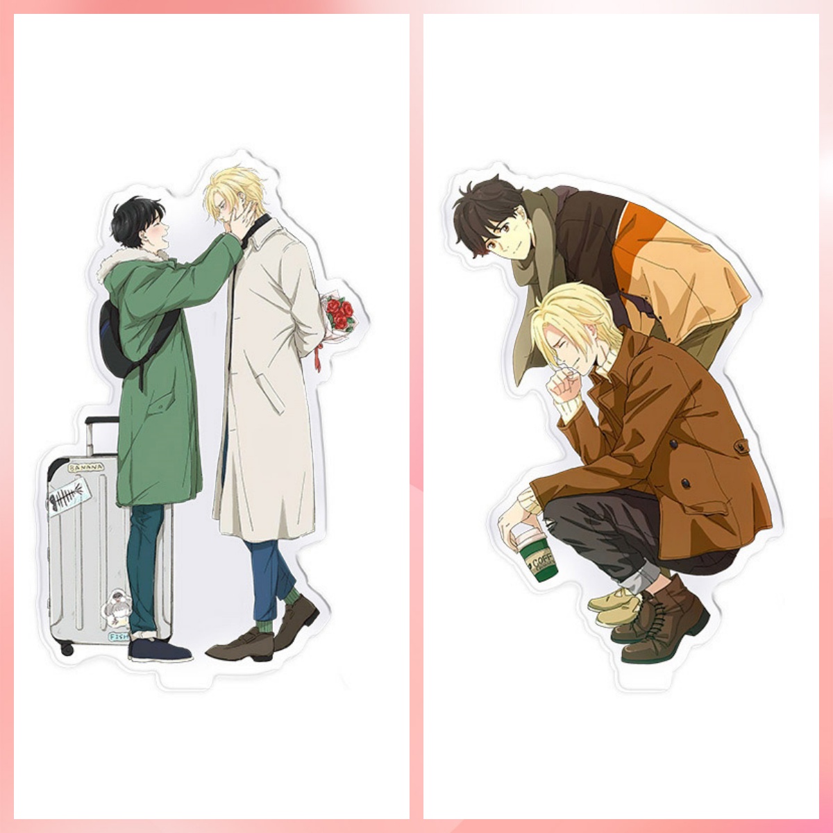 Desk Setup Cute - Anime Banana Fish Hot Couple Acrylic