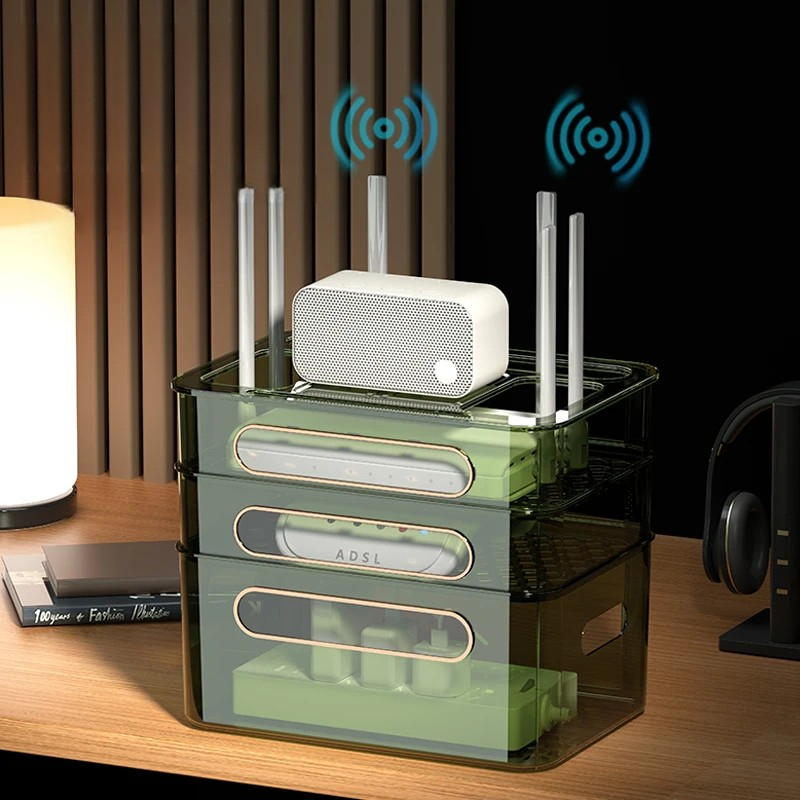 WiFi Wireless Router Storage B - Cable Box Organizer 评论和价格