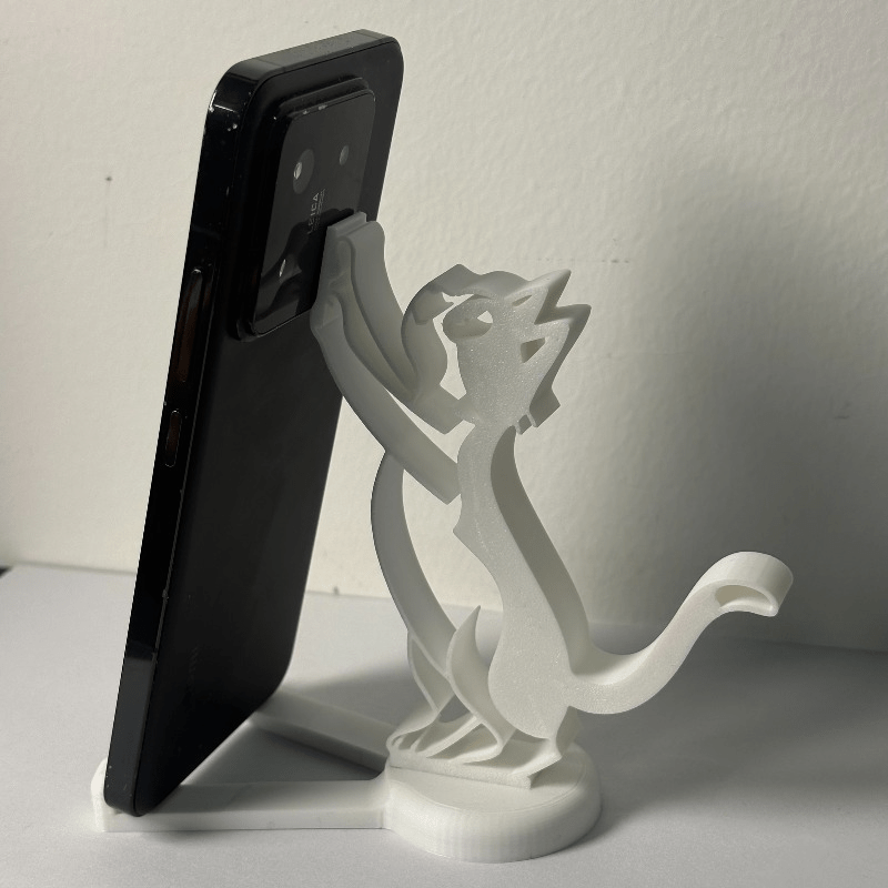Abstract Hollow Line Cat Phone - Desk Setup Cute 评论和价格