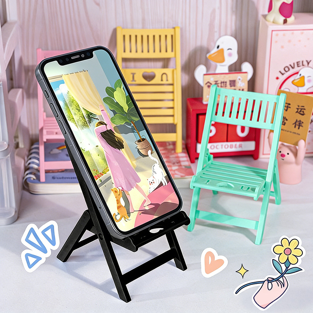 Mini Folding Chair Phone Stand - Desk View Setup 评论和价格
