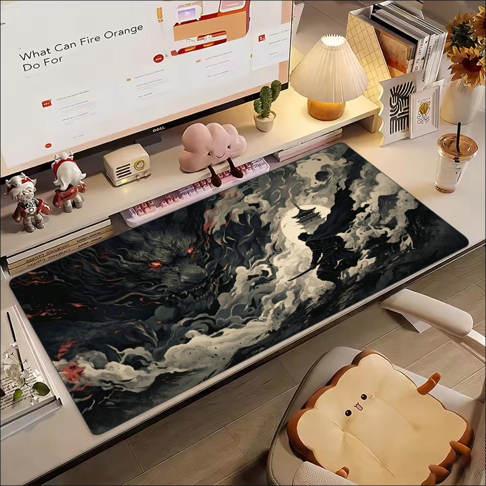 Oriental Ink Dragon Mountain A - Desk Setup Gaming And Work 评论和价格
