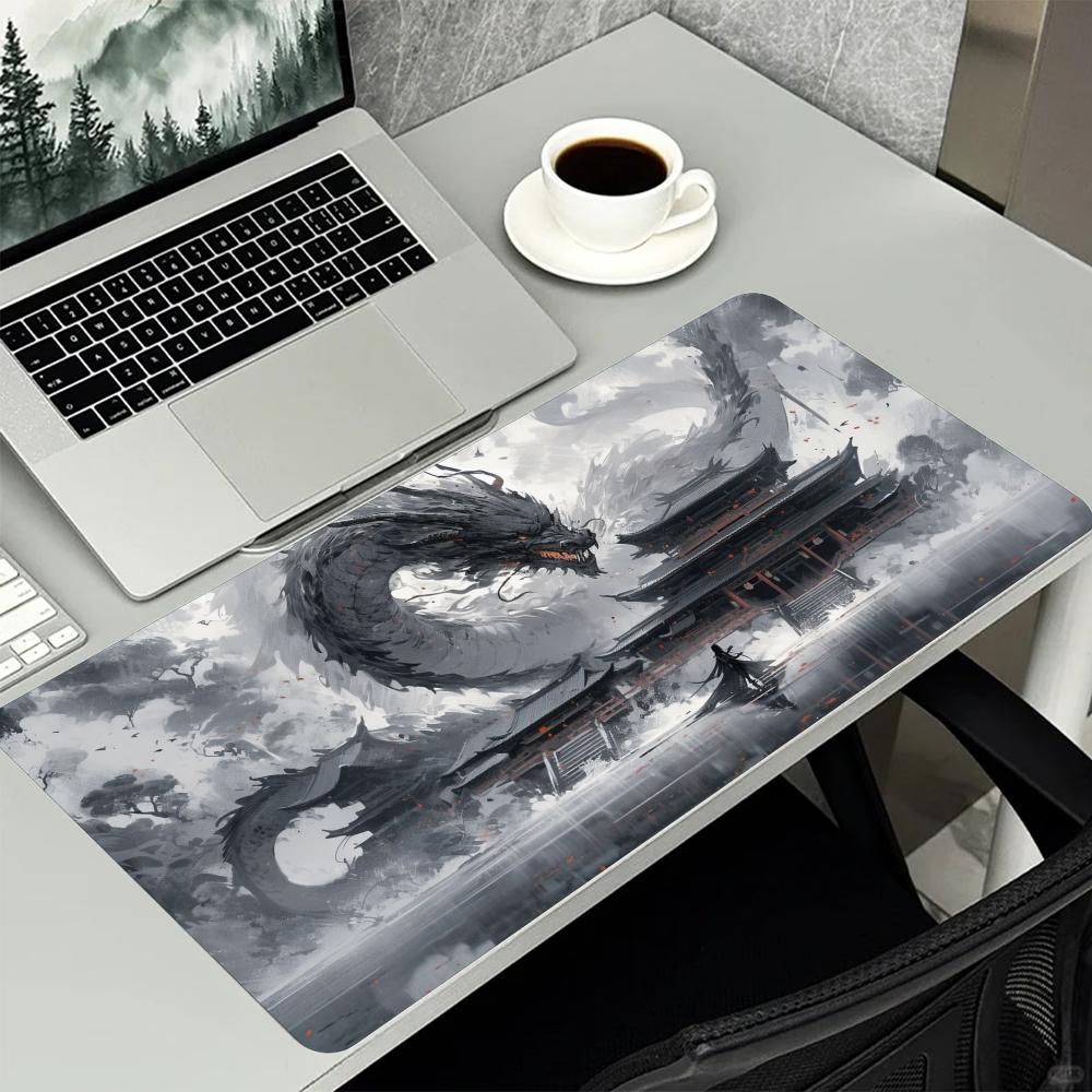 Oriental Ink Dragon Mountain A - Desk Setup Gaming And Work 评论和价格