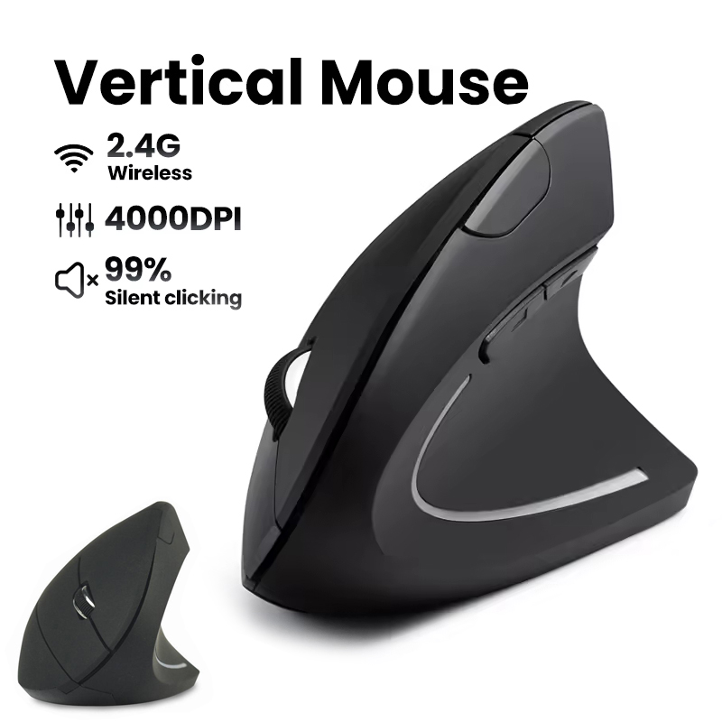 Ergonomic Wireless Mouse 1600  - Desk Setup Gaming And Work 评论和价格