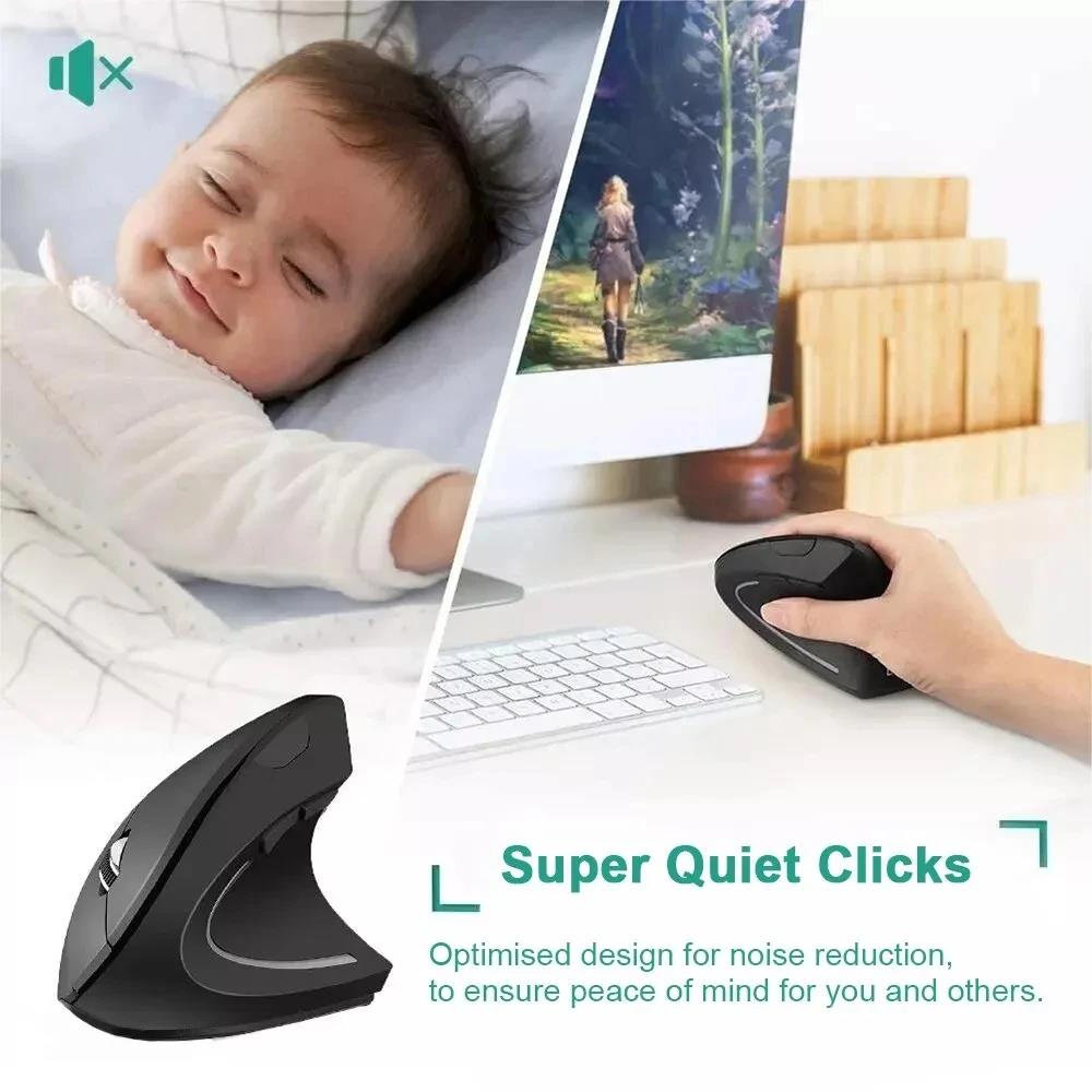 Ergonomic Wireless Mouse 1600  - Desk Setup Gaming And Work 评论和价格