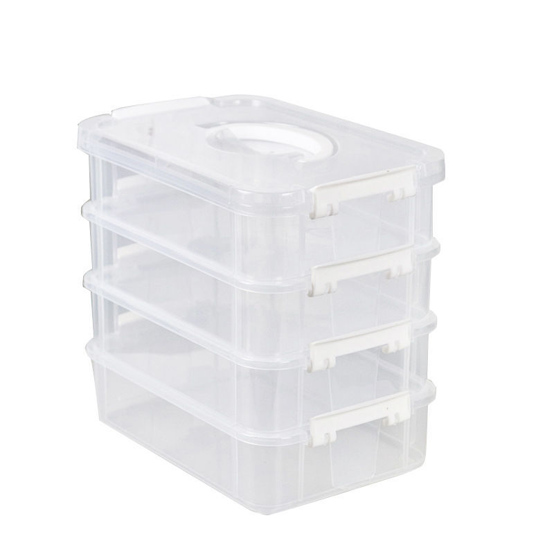 Clear Stackable Storage Box 4  - Jewelry Desk Setup 评论和价格