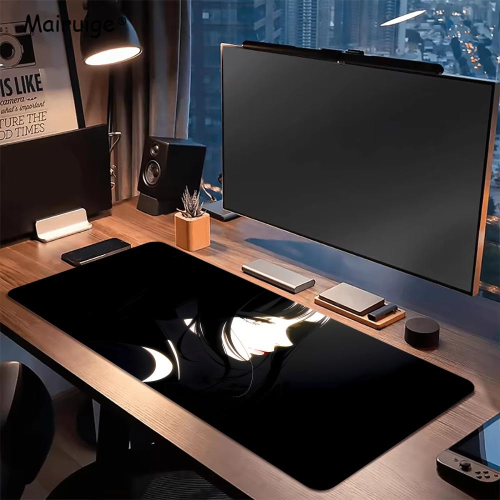 Dark Anime Girl Mouse Pad Desk - Desk Setup Gaming And Work 评论和价格