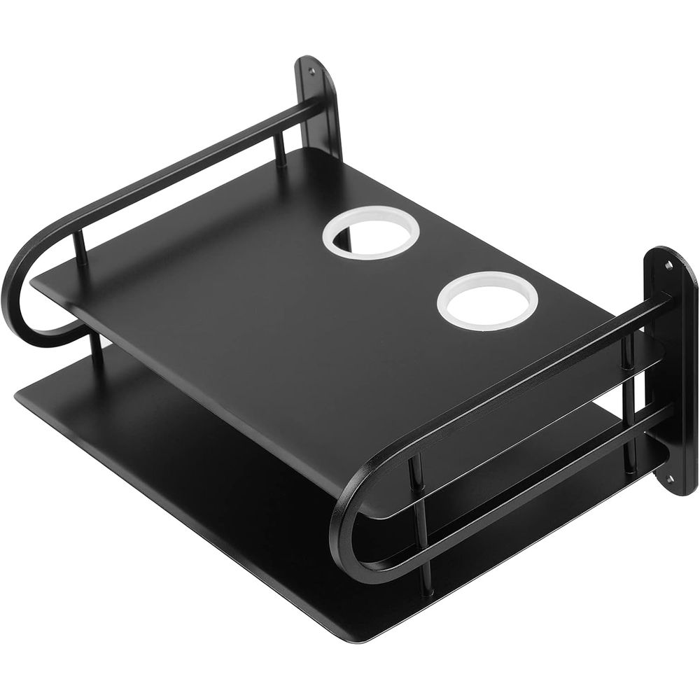 Black Metal Double Wire Router - Cable Box Organizer 评论和价格