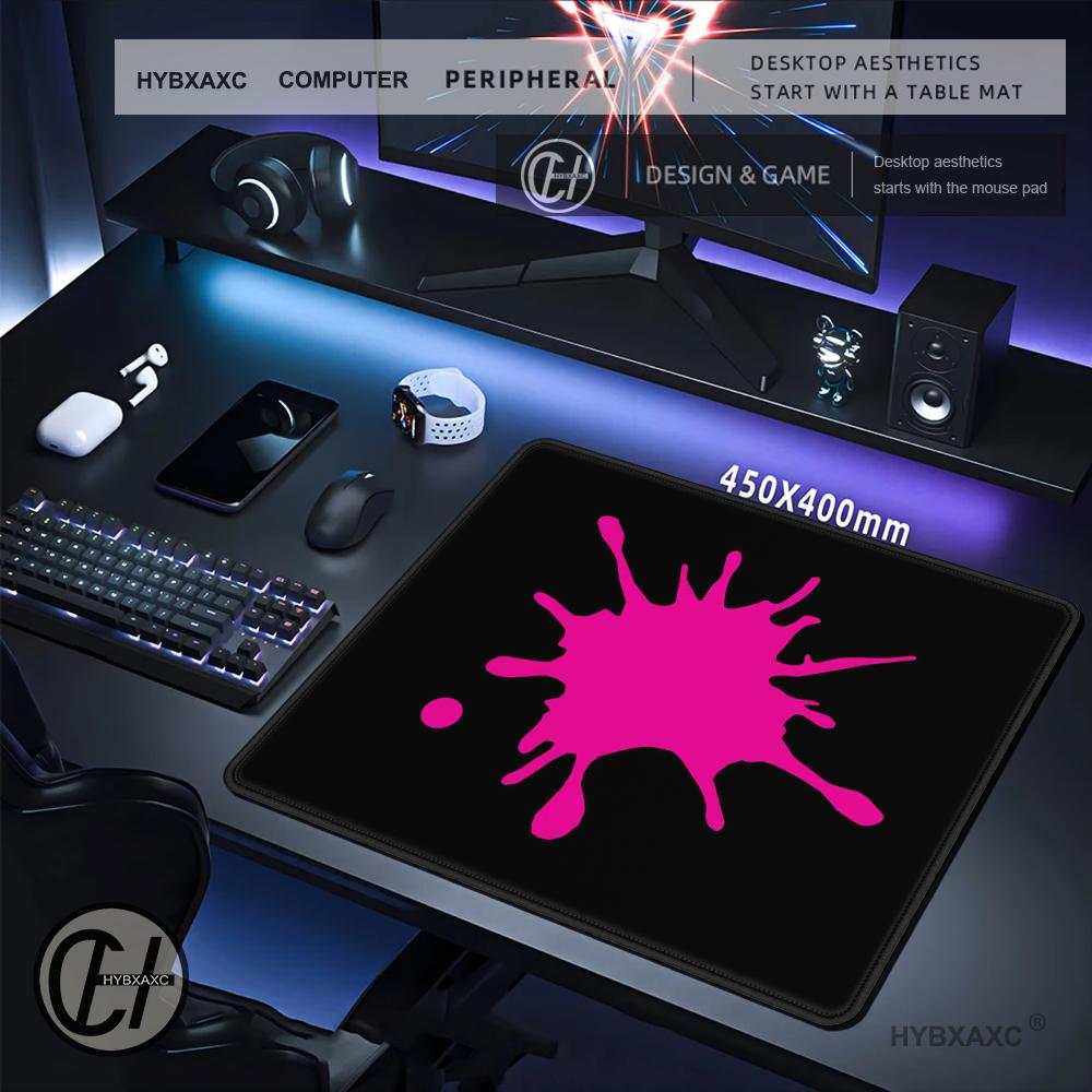 HYBXAXC Pink Splash Ink Art Sm - Desk Setup Gaming And Work 评论和价格