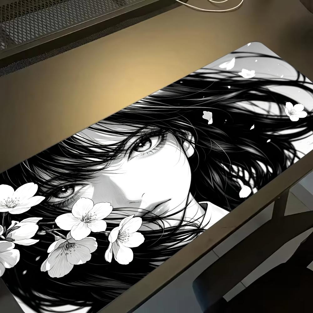 Sakura Girl Extra Large Fabric - Desk Setup Gaming And Work 评论和价格