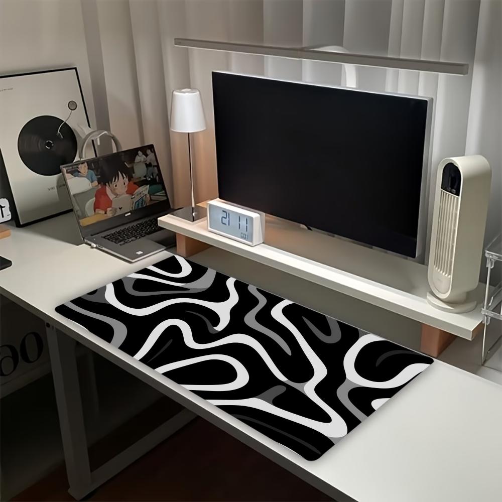 Modern Abstract Swirl Zebra Ar - Desk Setup Gaming And Work 评论和价格