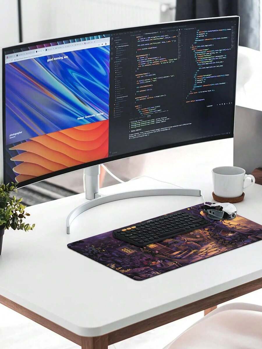 Large Gaming Mouse Pad With Fa - Desk Setup Gaming And Work 评论和价格