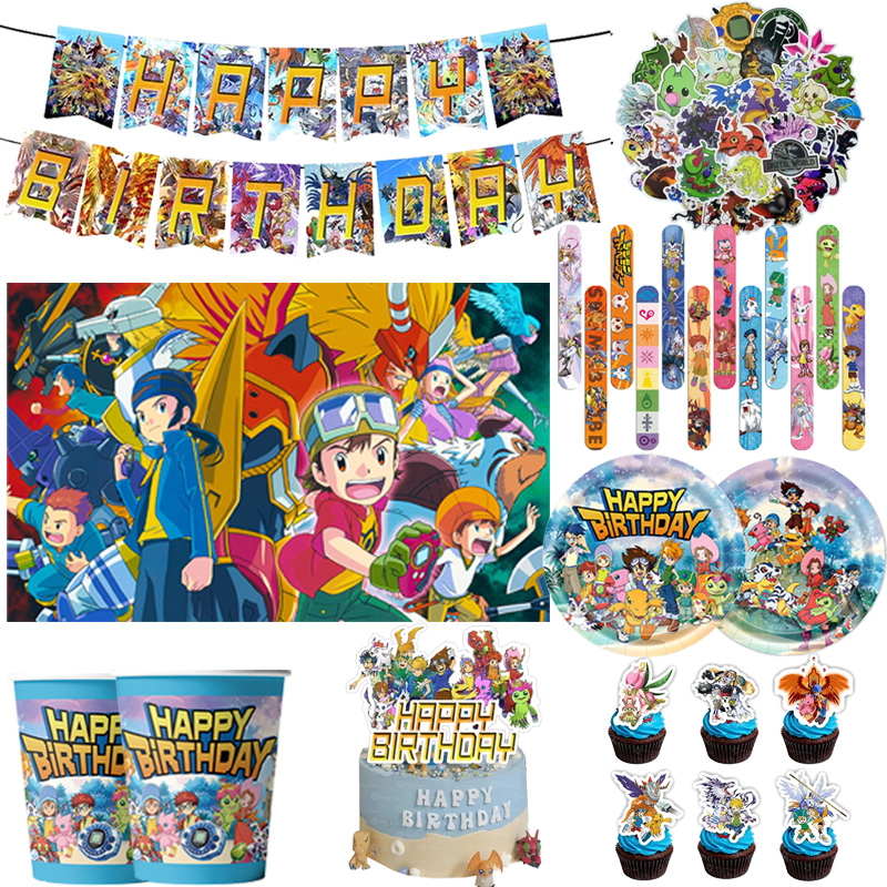 Digimon Themed Birthday Party  - Desk Setup Girl 评论和价格