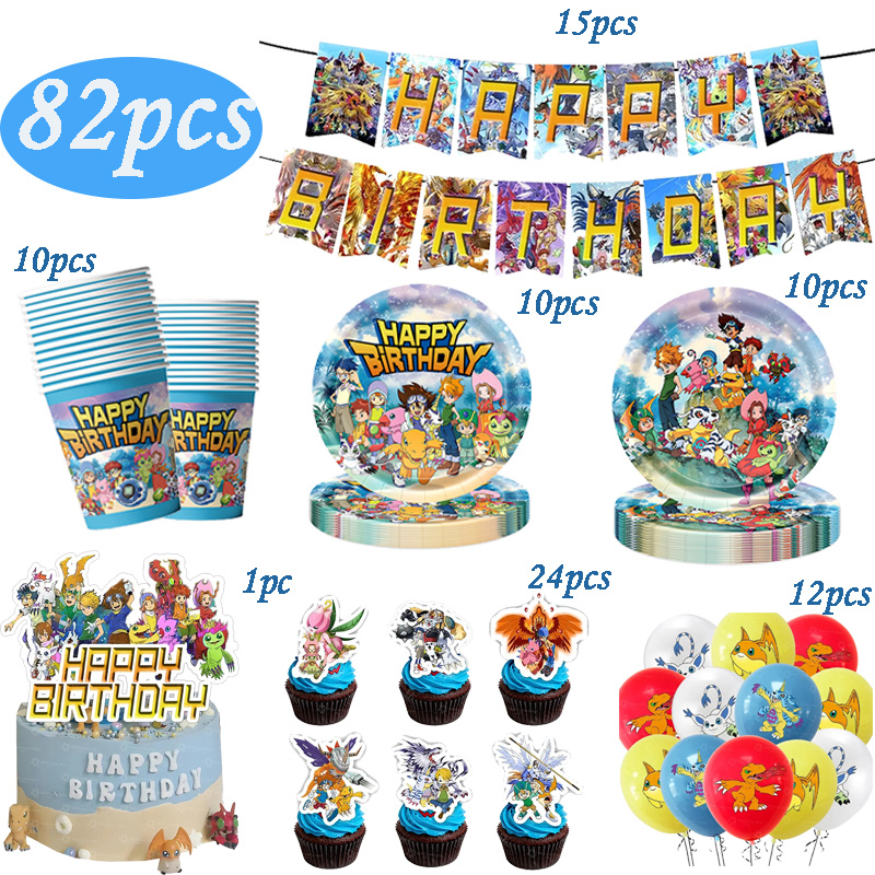 Digimon Themed Birthday Party  - Desk Setup Girl 评论和价格
