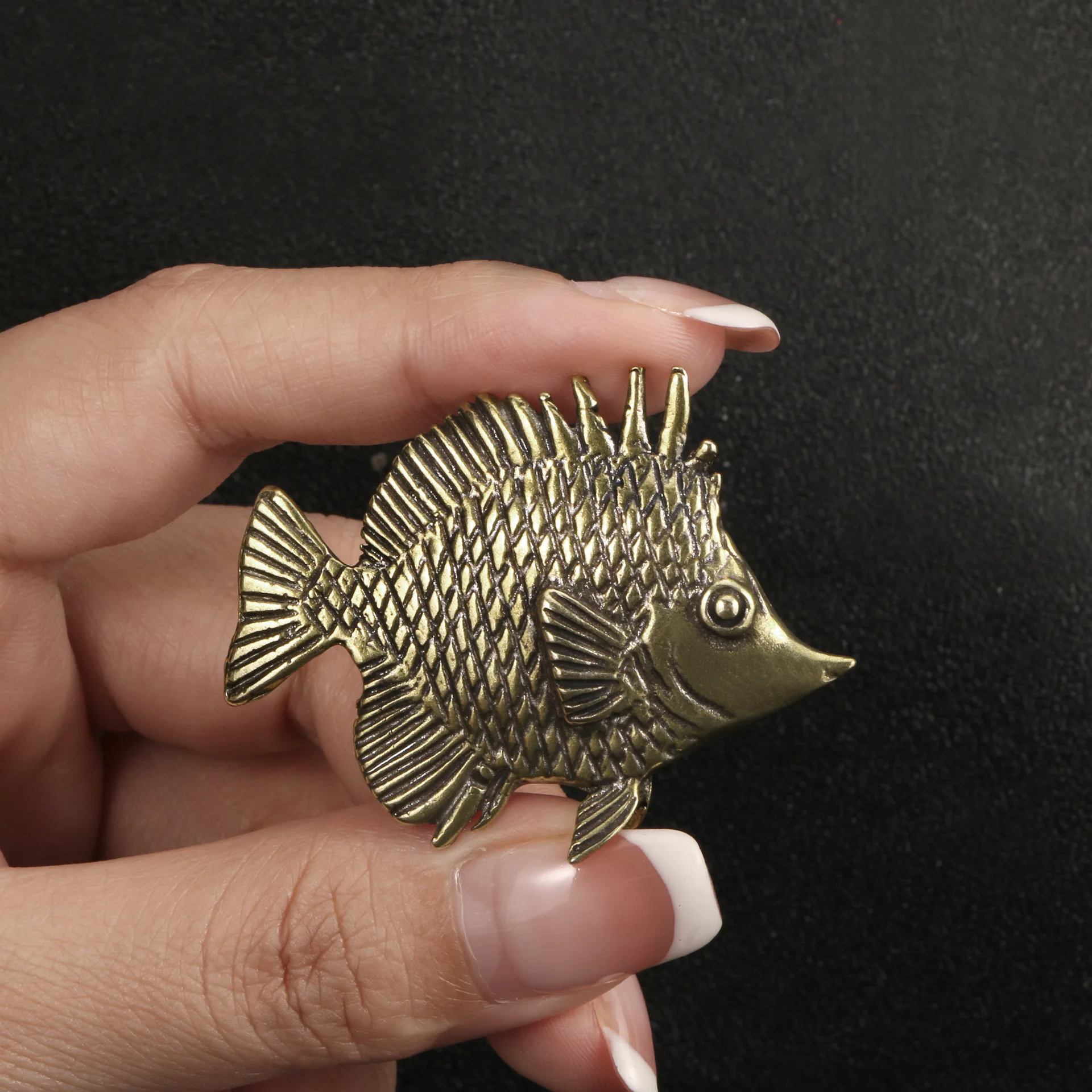 Brass Ornamental Fish Antique  - Desk Setup Cute 评论和价格