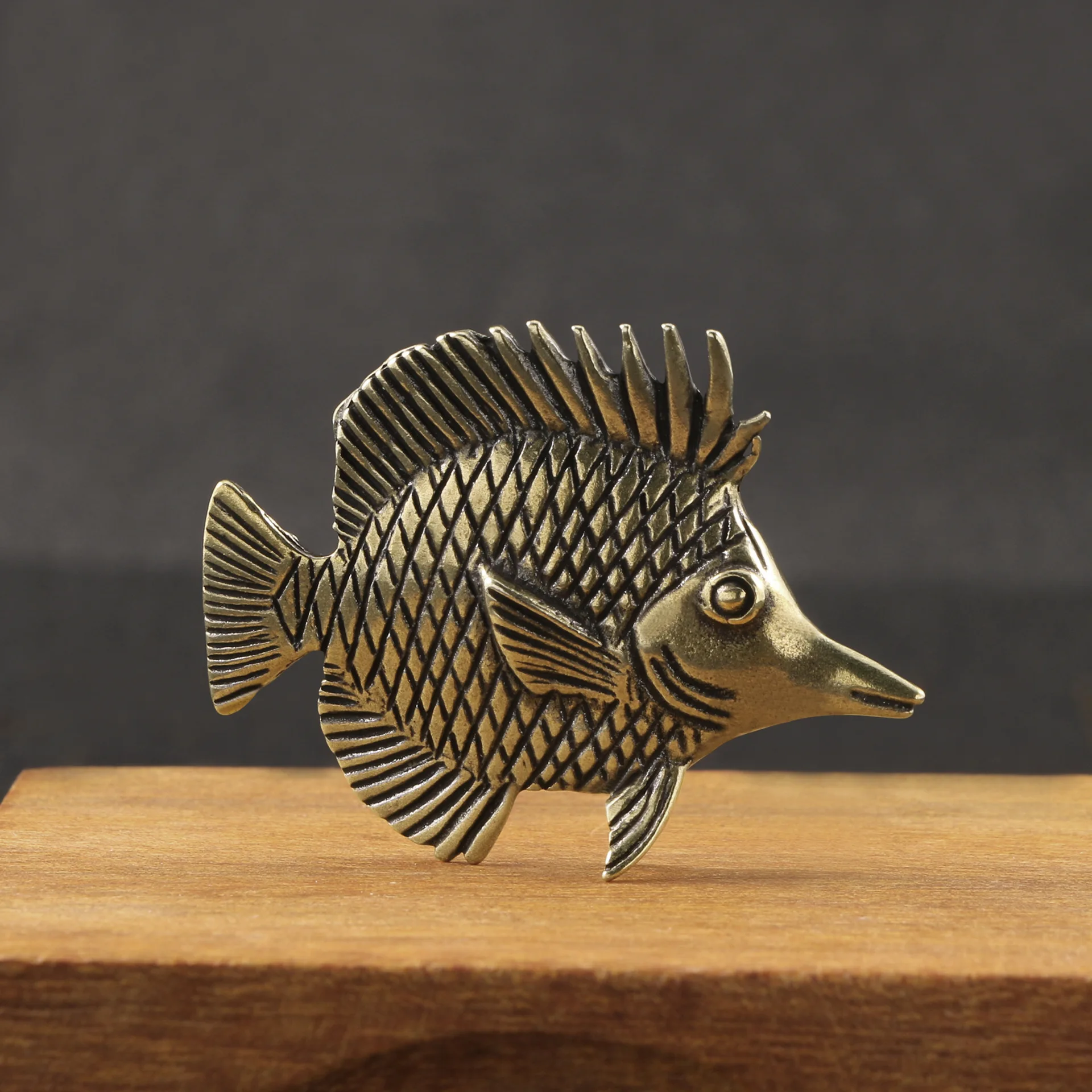 Brass Ornamental Fish Antique  - Desk Setup Cute 评论和价格