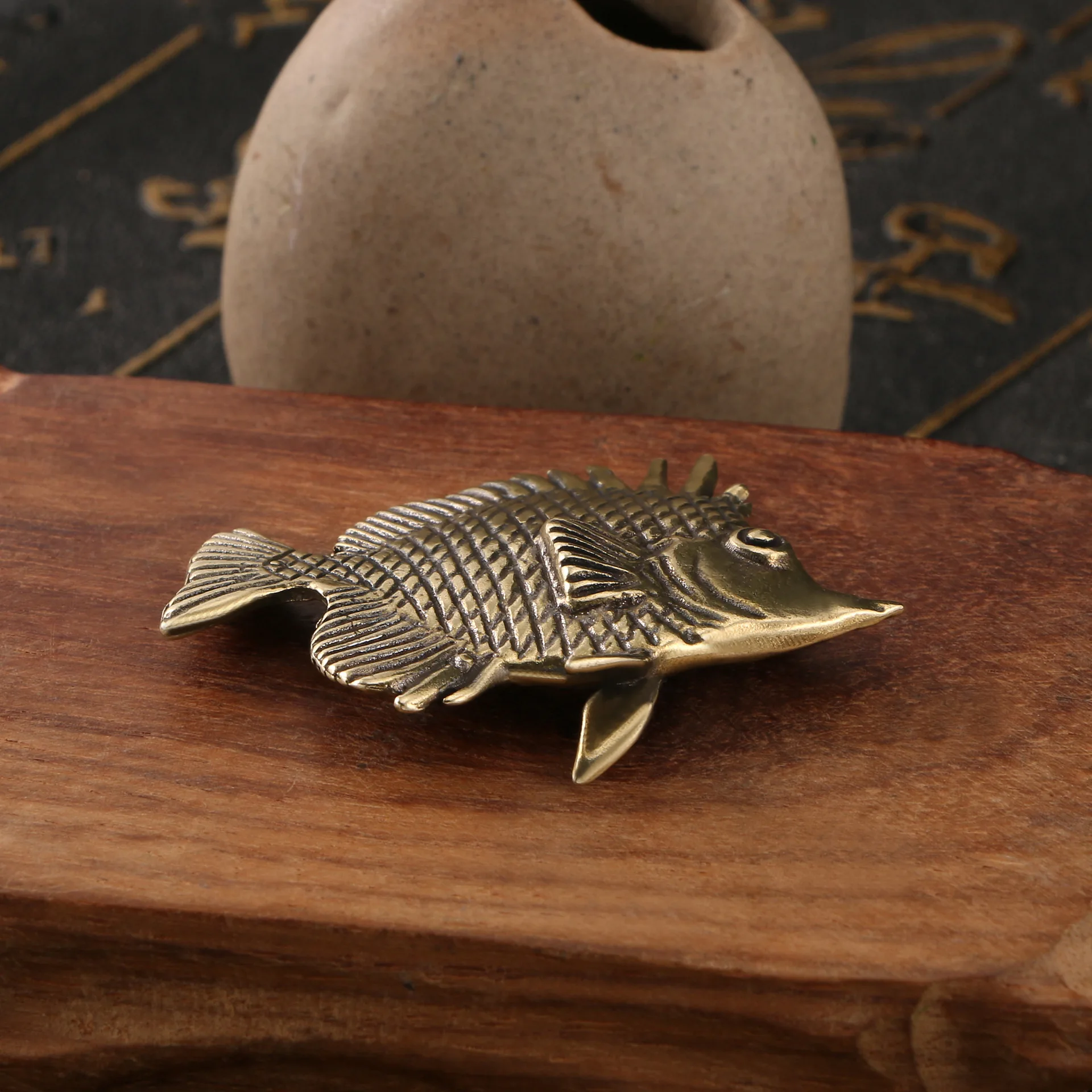 Brass Ornamental Fish Antique  - Desk Setup Cute 评论和价格