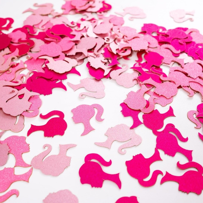 Hot Pink Confetti Glitter Girl - Desk Setup Girl 评论和价格
