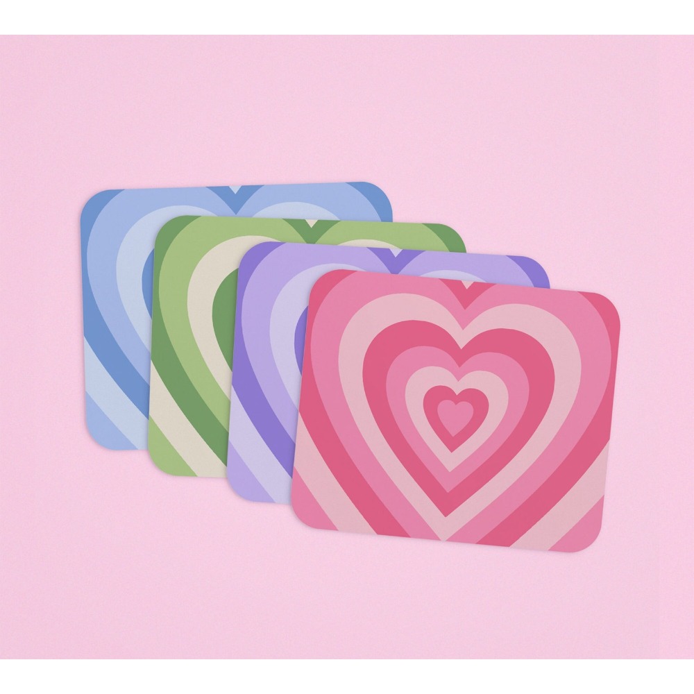 Retro Heart Mouse Pad | aesthe - Y2K Desk Setup 评论和价格