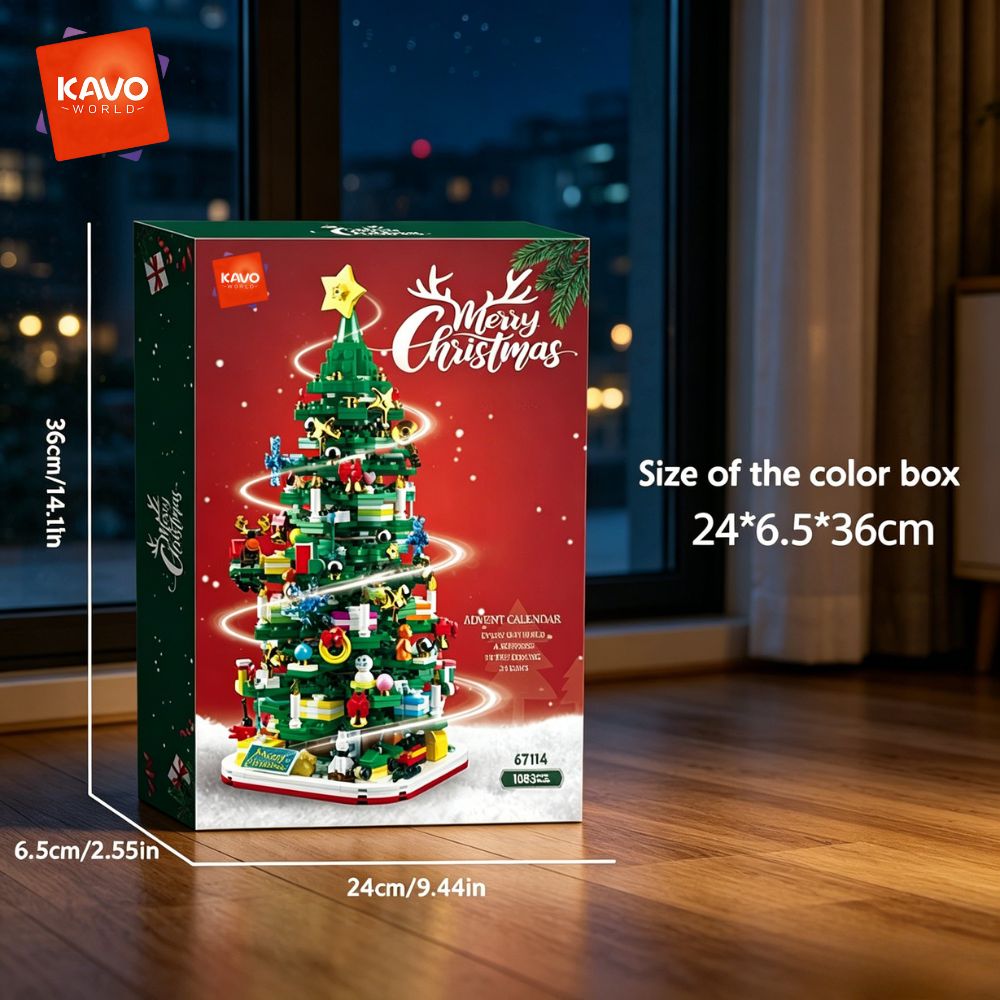 KAVOWORLD 1024pcs Christmas Tr - Desk Setup Options 评论和价格